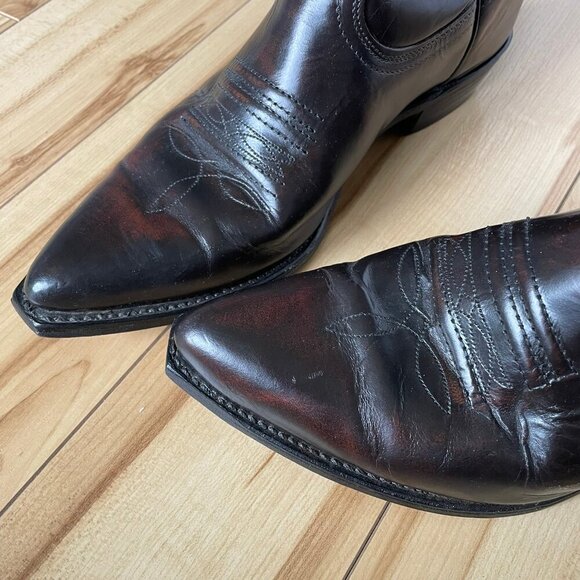 Cowboy Western Leather Boots Genuine Goodyear Welt, Canada, Women's 10.5 E - Picture 8 of 16